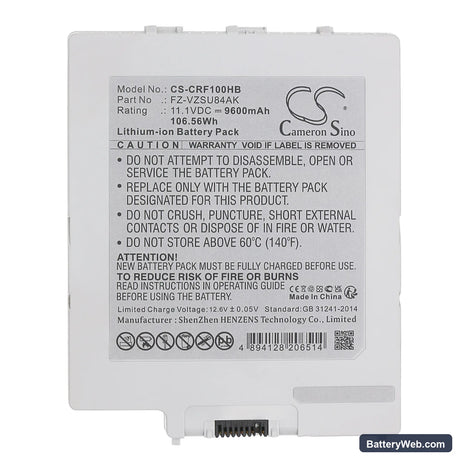 Leica CS35 Controller Replacement Battery, 11.1V, 9600mAh, Li-ion 5