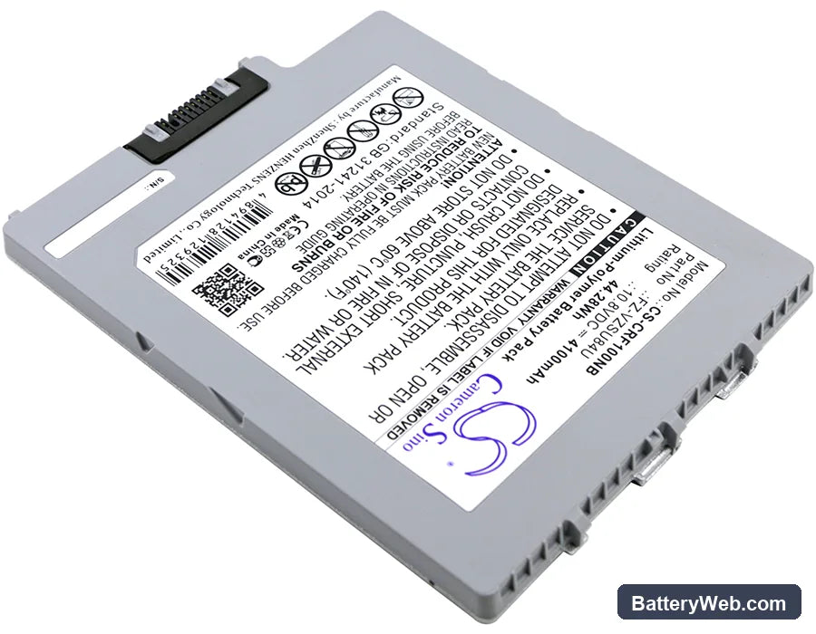 Panasonic FZ-G1R Replacement Battery, 10.8V, 4100mAh, Li-Polymer 2