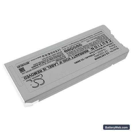 Panasonic Toughbook CF-C2 MK1 Replacement Battery, 10.8V, 8700mAh, Li-ion 2