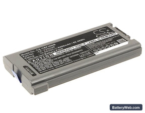 Panasonic Toughbook CF-30 Replacement Battery, 10.65V, 8400mAh, Li-ion 1
