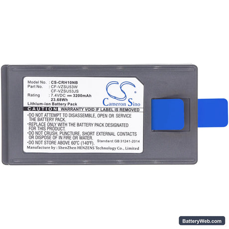 Panasonic CF-U1 Replacement Battery, 7.4V, 3200mAh, Li-ion 5