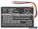 Opus Opus X Replacement Battery, 3.7V, 700mAh, Li-Polymer 5
