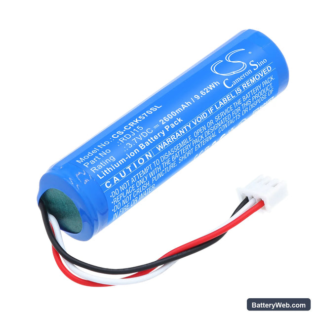 Corsair K57 RGB Wireless Gaming Keyboard Replacement Battery, 3.7V, 2600mAh, Li-ion 1