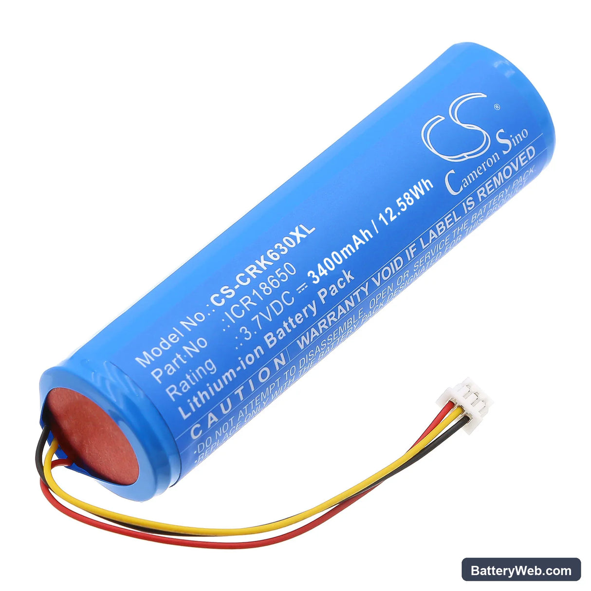 Corsair K63 Replacement Battery, 3.7V, 3400mAh, Li-ion 1