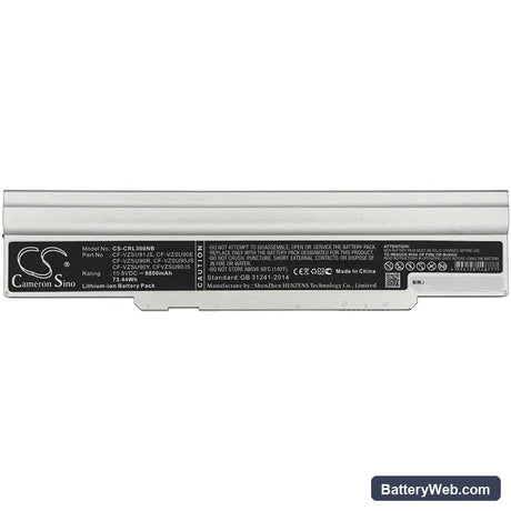 Panasonic CF-LX Replacement Battery, 10.8V, 6800mAh, Li-ion 5