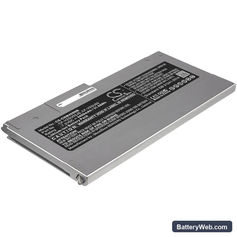 Panasonic CF-MX4 Replacement Battery, 7.2V, 4400mAh, Li-ion 1