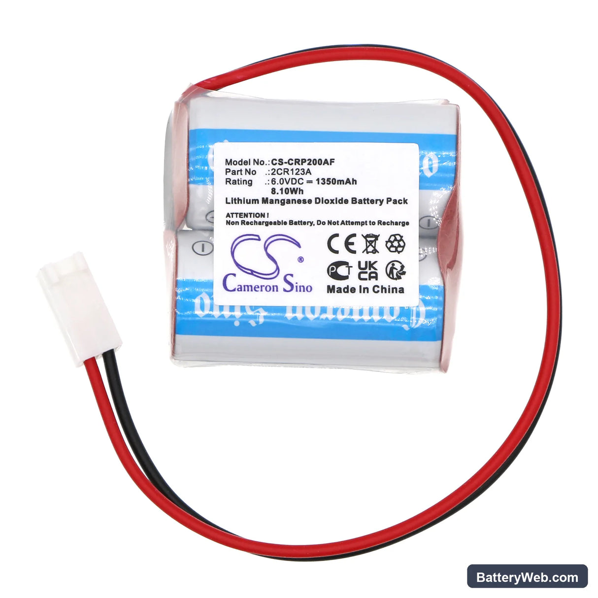 Flushing system Flushmatic Replacement Battery, 6V, 1350mAh, Li-MnO2 3