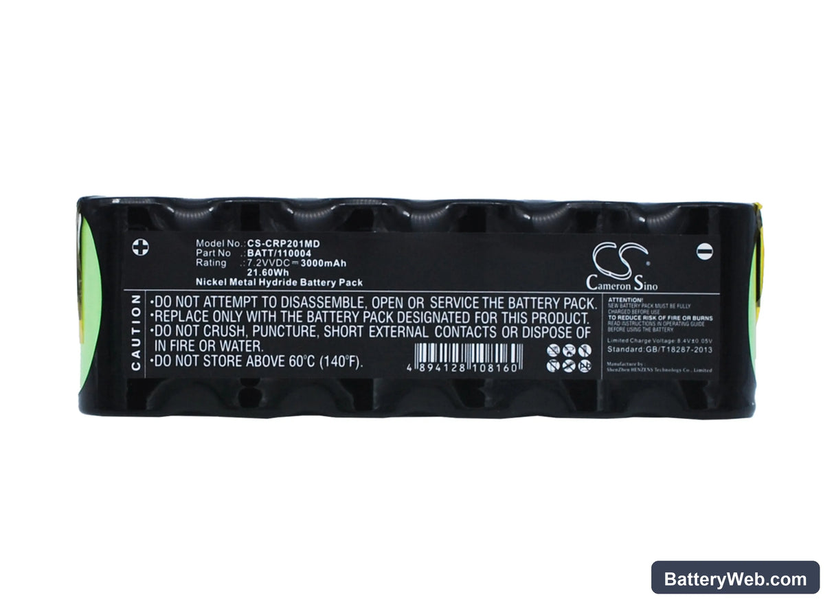 Cardionova Pump 2001 Replacement Battery, 7.2V, 3000mAh, Ni-MH 1