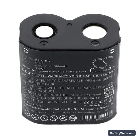 Camera Replacement Battery, 6V, 1500mAh, Li-MnO2 5