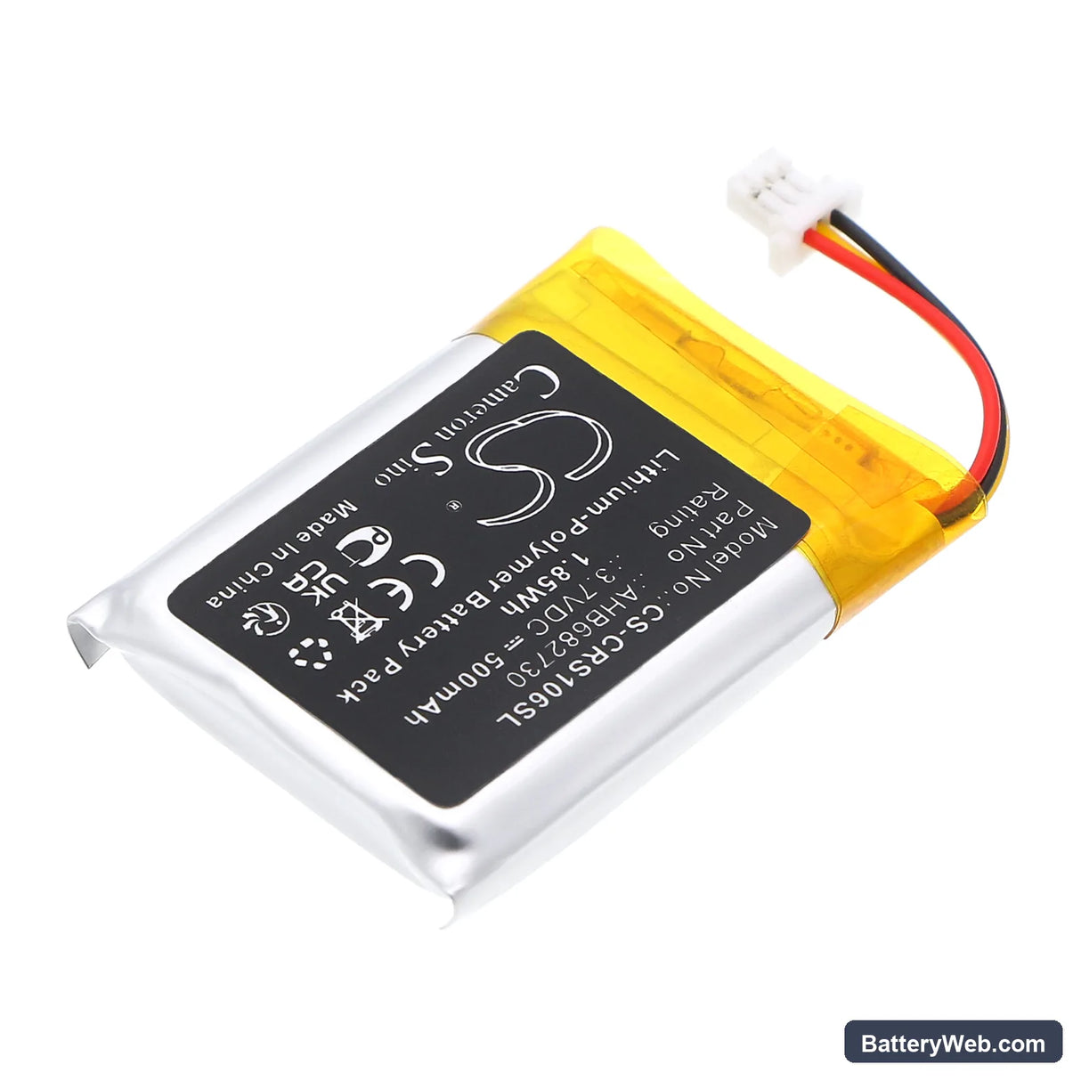 Corsair RGP0106 Replacement Battery, 3.7V, 500mAh, Li-Polymer 2