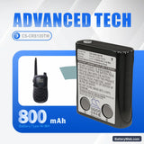 Cobra FRS120 Replacement Battery, 4.8V, 800mAh, Ni-MH 7