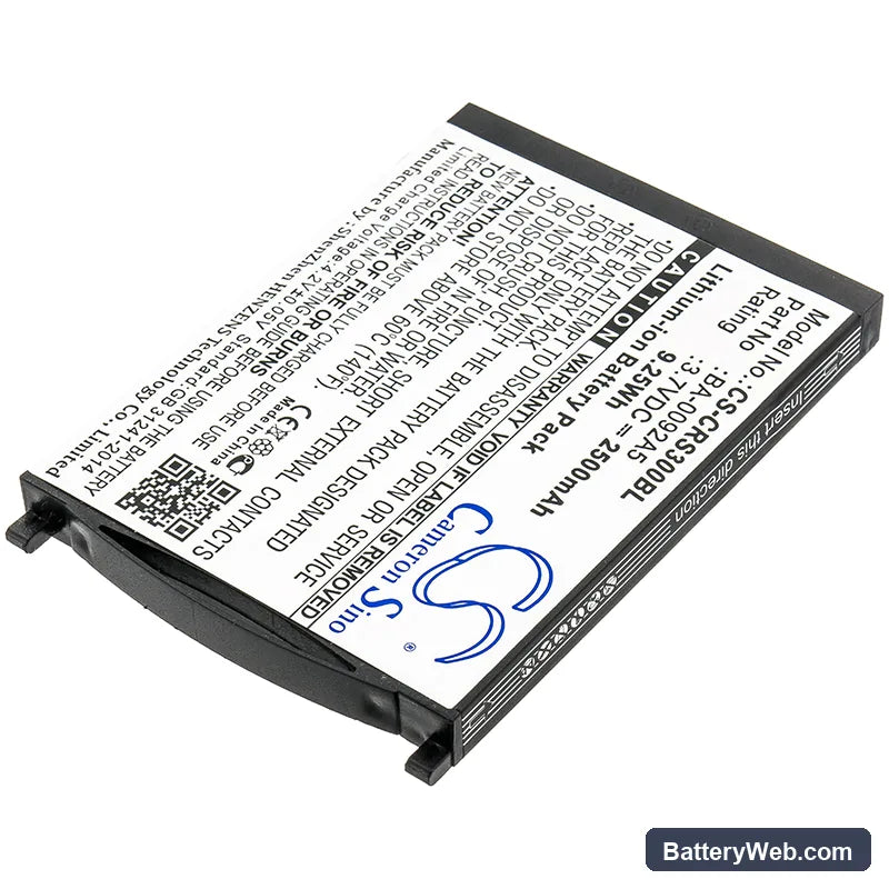 CipherLab RS30 Replacement Battery, 3.7V, 2500mAh, Li-ion 2
