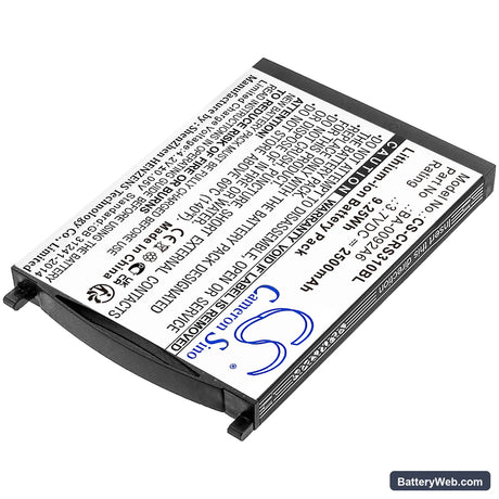 CipherLab RS31 Replacement Battery, 3.7V, 2500mAh, Li-ion 2