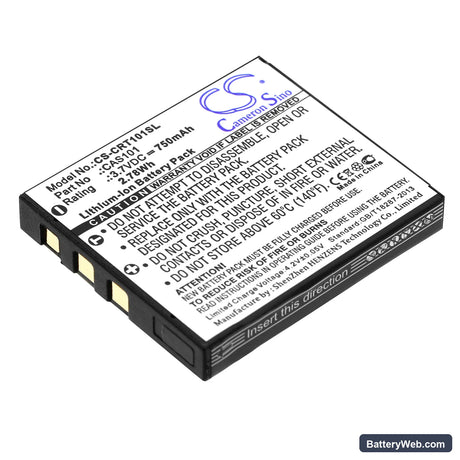 Creative Vado Replacement Battery, 3.7V, 750mAh, Li-ion 1
