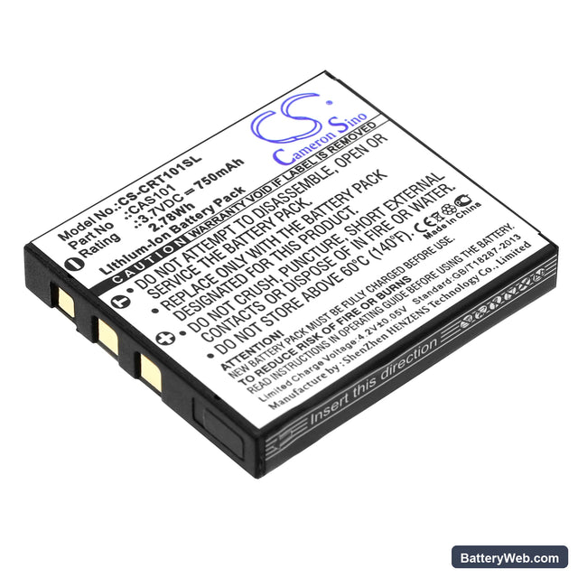 Creative Vado Replacement Battery, 3.7V, 750mAh, Li-ion 1