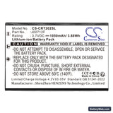Creative Vado HD Replacement Battery, 3.7V, 1050mAh, Li-ion 3