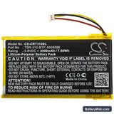 Crestron TSR-310 Replacement Battery, 3.8V, 2000mAh, Li-Polymer 3