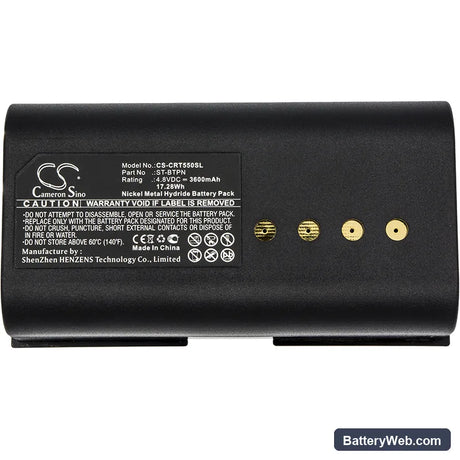Crestron SmarTouch 1550 Replacement Battery, 4.8V, 3600mAh, Ni-MH 5