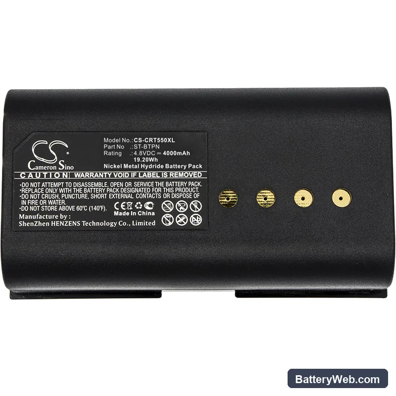 Crestron SmarTouch 1550 Replacement Battery, 4.8V, 4000mAh, Ni-MH 5