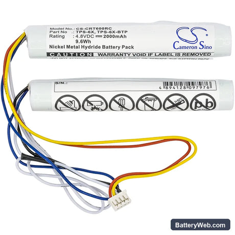 Crestron TPS-6X Wireless Touchpanel Replacement Battery, 4.8V, 2000mAh, Ni-MH 3