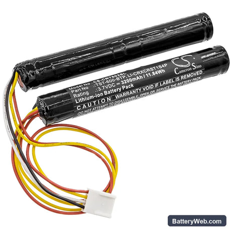 Crestron TST-600 Replacement Battery, 3.7V, 3200mAh, Li-ion 1