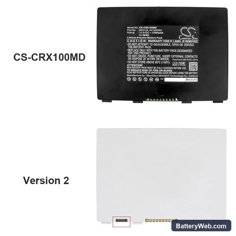 CareStream DRX-1 Replacement Battery, 14.8V, 2100mAh, Li-Polymer 4