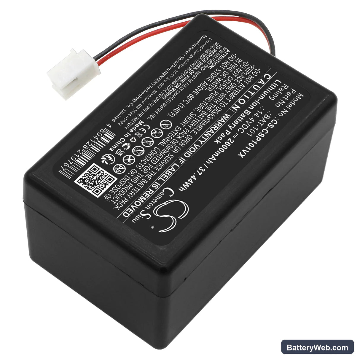 Cleanmaxx Smart Plus Replacement Battery, 14.4V, 2600mAh, Li-ion 2
