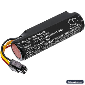 Castles Vega 3000 Replacement Battery, 3.7V, 3400mAh, Li-ion 1