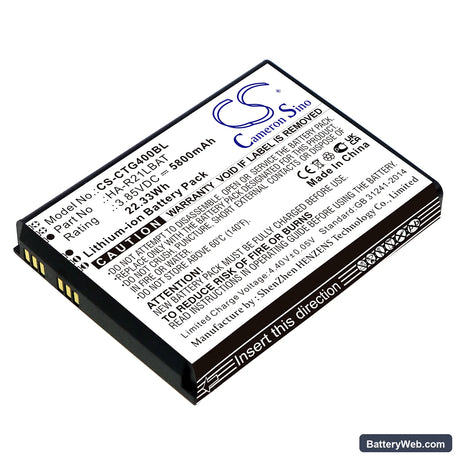 Casio IT-G400 Replacement Battery, 3.85V, 5800mAh, Li-ion 1