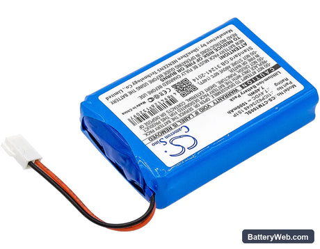 CTMS Eurodetector Replacement Battery, 7.4V, 1000mAh, Li-ion 2