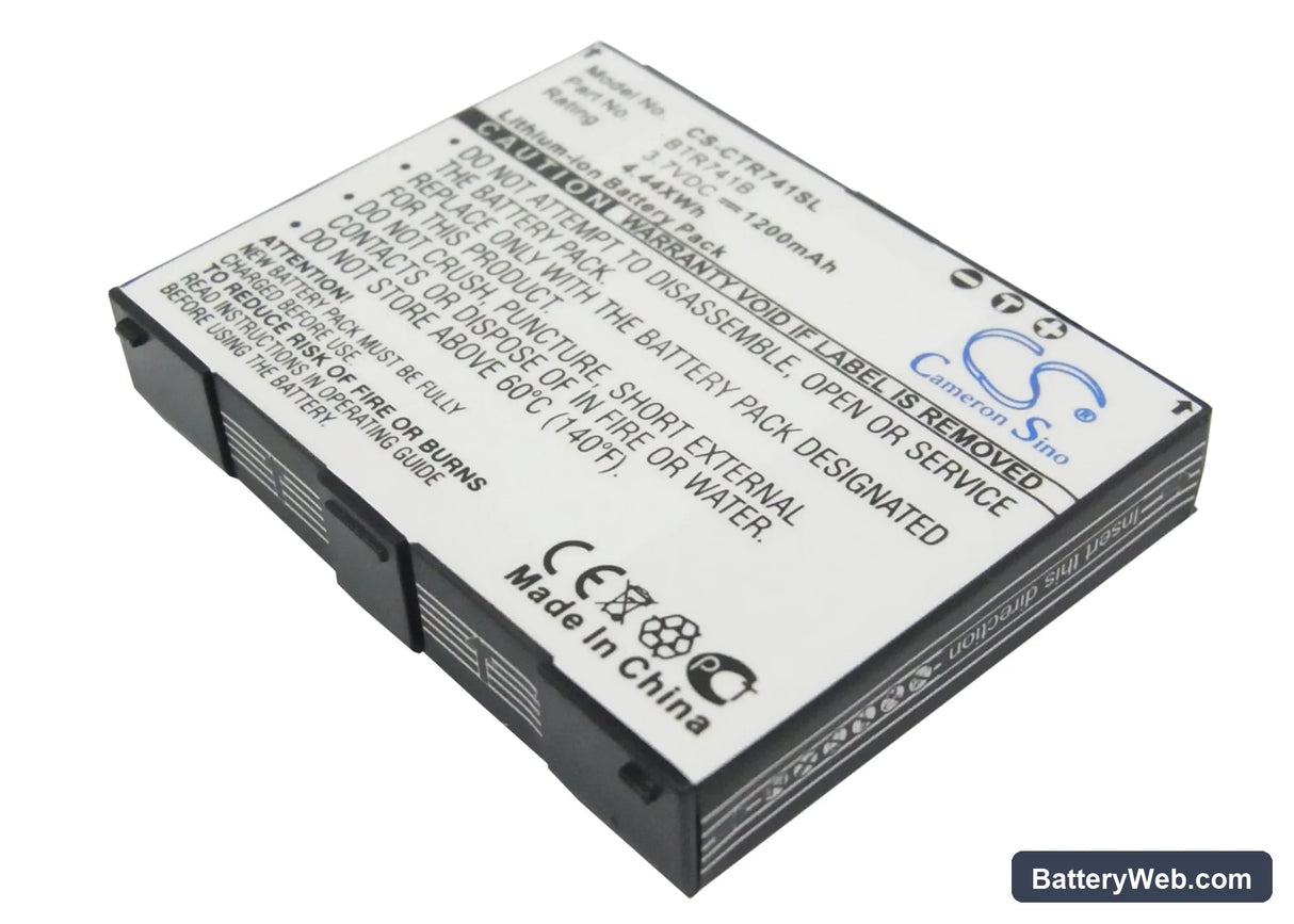 Verizon GzOne C731 ROCK Replacement Battery, 3.7V, 1200mAh, Li-ion 1