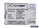 Casio GzOne Commando C771 Replacement Battery, 3.7V, 1700mAh, Li-ion 1