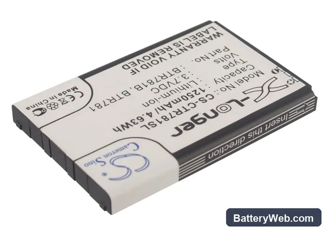 Casio GzOne Ravine 2 Replacement Battery, 3.7V, 1250mAh, Li-ion 1