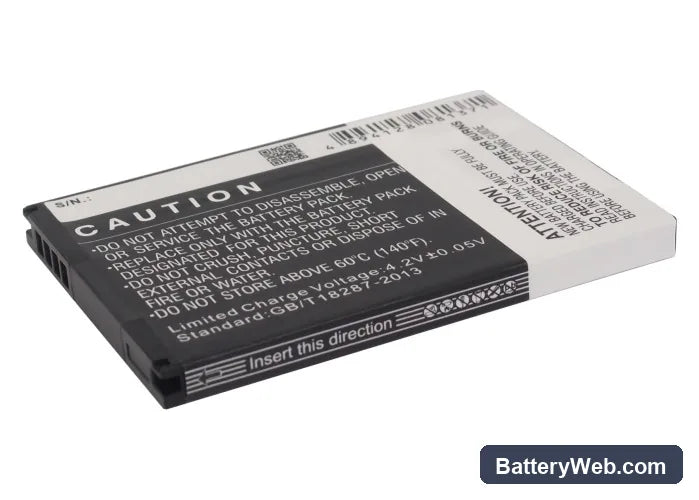 Casio Commando 2 Replacement Battery, 3.7V, 1800mAh, Li-ion 3