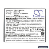 Cedar CT8 Replacement Battery, 3.8V, 7500mAh, Li-Polymer 5