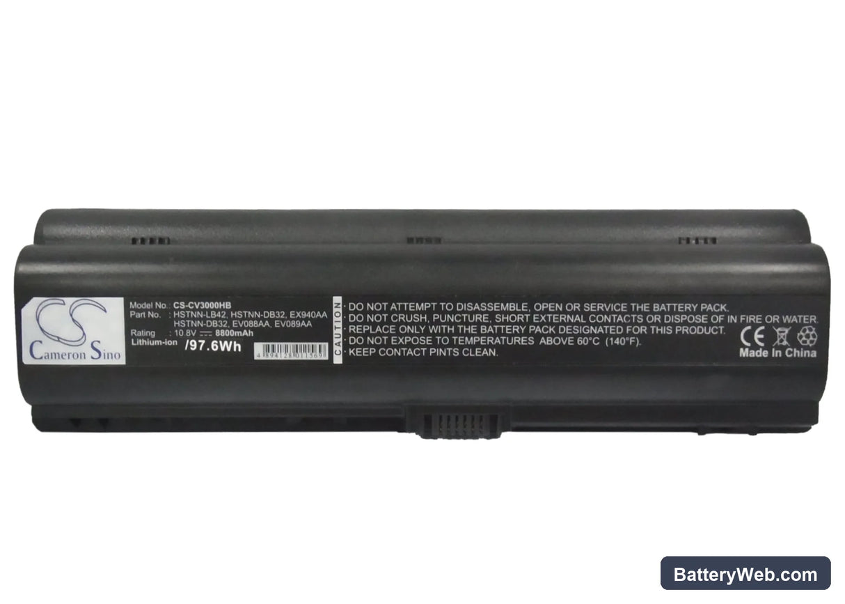 Compaq Presario A900 Replacement Battery, 10.8V, 8800mAh, Li-ion 5