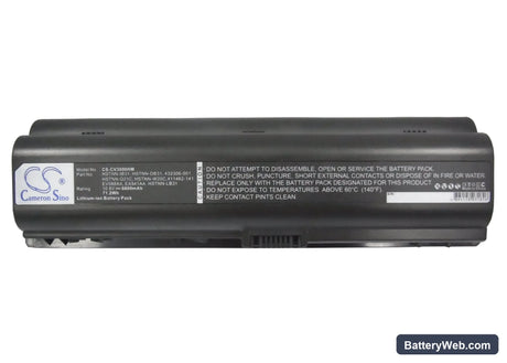 HP G6000 Replacement Battery, 10.8V, 6600mAh, Li-ion 5