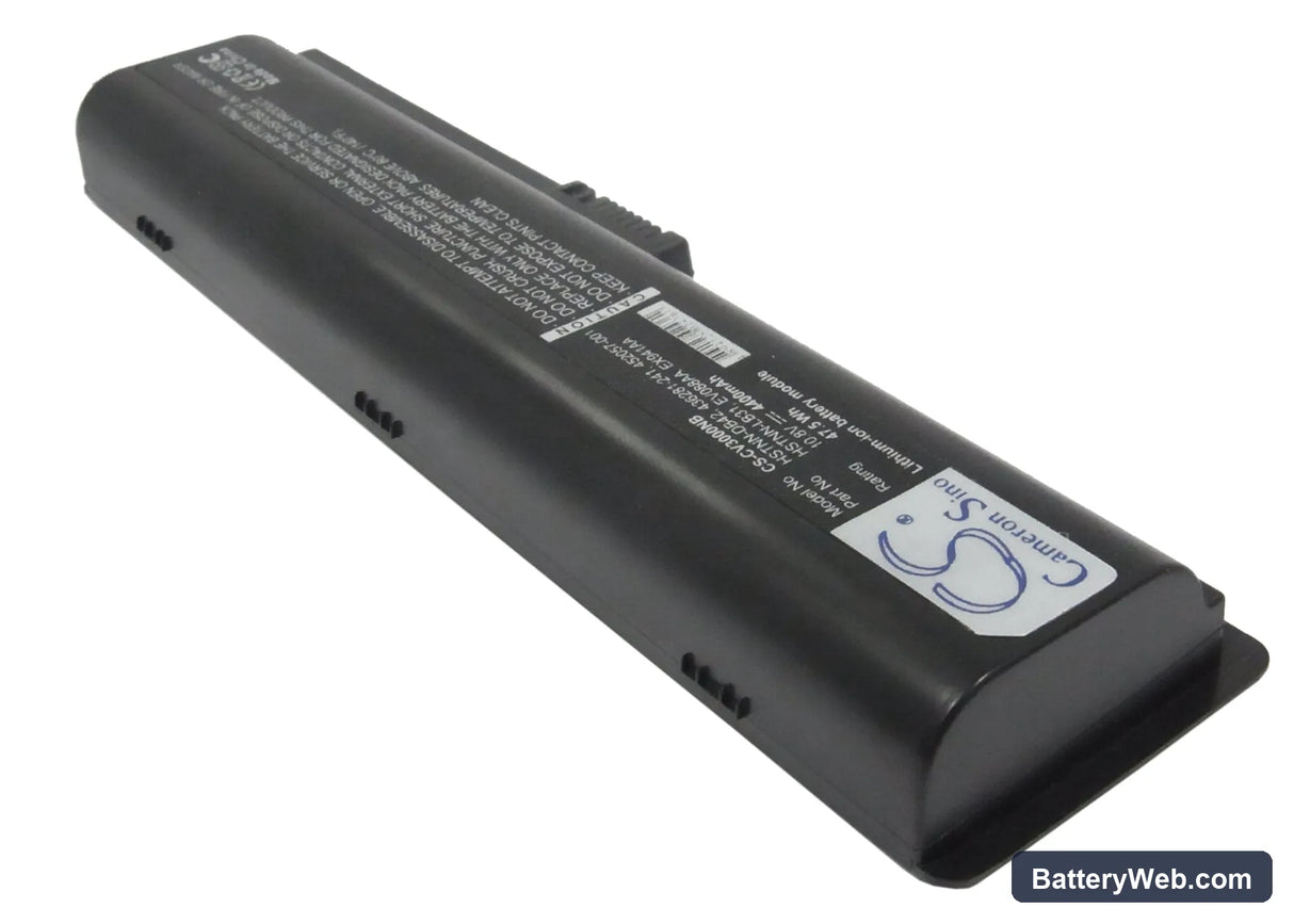 HP Pavillion DV6190 Replacement Battery, 10.8V, 4400mAh, Li-ion 2