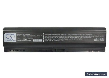 HP Pavillion DV6190 Replacement Battery, 10.8V, 4400mAh, Li-ion 5