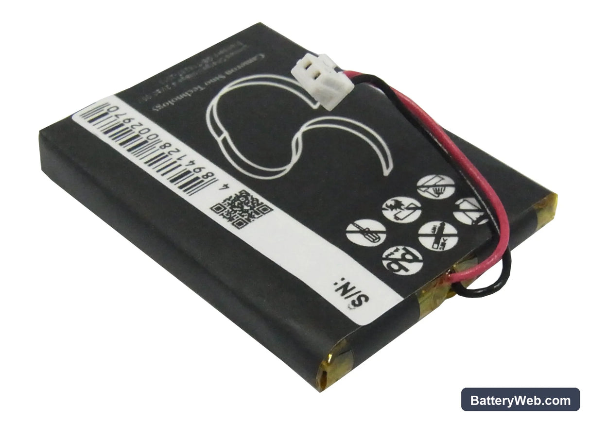 Creative V Replacement Battery, 3.7V, 650mAh, Li-Polymer 4