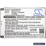 Clover C401U Replacement Battery, 7.6V, 2100mAh, Li-Polymer 5