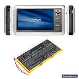 Cowon PMP A2 20GB Replacement Battery, 3.7V, 3600mAh, Li-Polymer 6