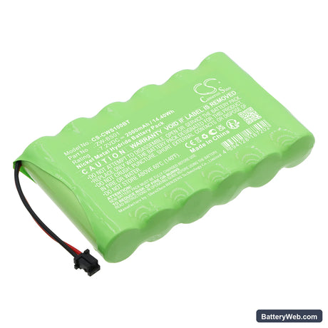 CaddX ZeroWire Control Panel Replacement Battery, 7.2V, 2000mAh, Ni-MH 1