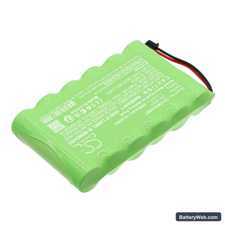CaddX ZeroWire Control Panel Replacement Battery, 7.2V, 2000mAh, Ni-MH 2