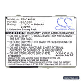 Siemens A31 Replacement Battery, 3.7V, 600mAh, Li-ion 5