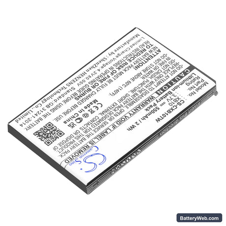 Xact Communication Wristlinx x3x Replacement Battery, 3.7V, 550mAh, Li-ion 2