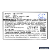 Xact Communication Wristlinx x3x Replacement Battery, 3.7V, 550mAh, Li-ion 5