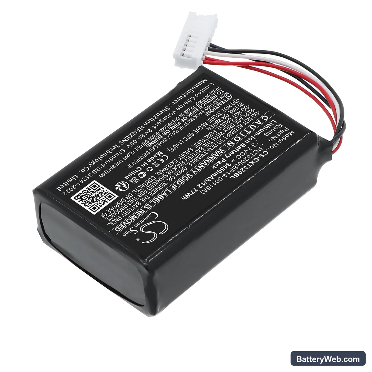 C-One PCT3200 Rugged Replacement Battery, 3.7V, 3450mAh, Li-ion 2