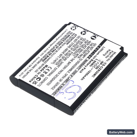 Casio Exilim EX-ZR50 Replacement Battery, 3.7V, 1050mAh, Li-ion 2