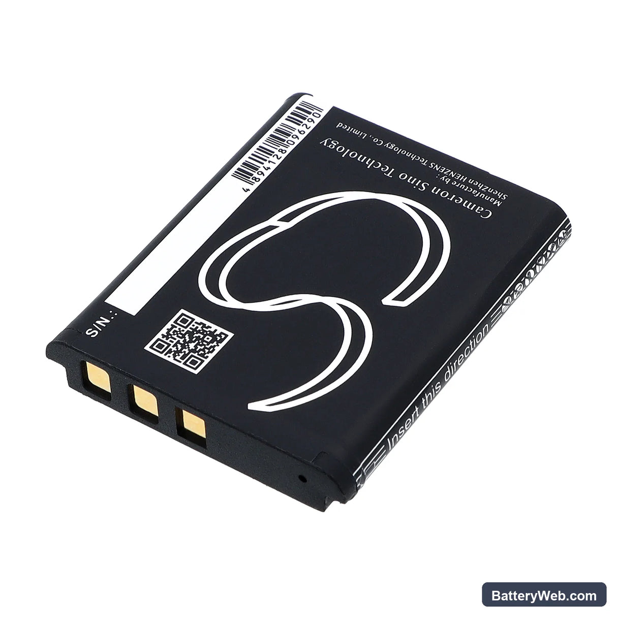 Casio Exilim EX-ZR50 Replacement Battery, 3.7V, 1050mAh, Li-ion 3